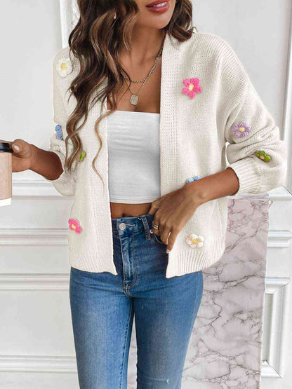 Lotte® | Open Blouse met Stijlvolle Bloemetjes